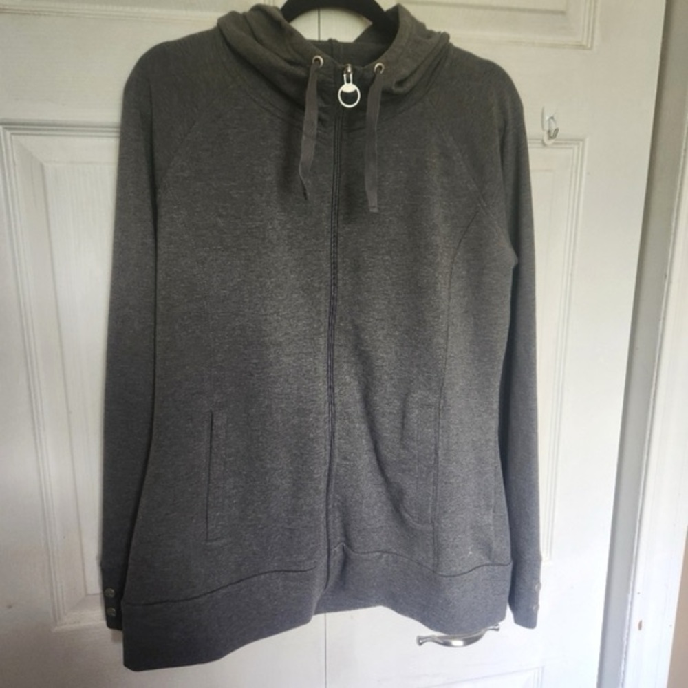 Womens Danskin Lightweight Zip Up Hooded Sweatshirt Size XL